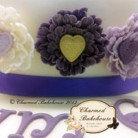 Vintage Shades of Purple Cake