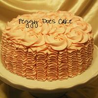 Donna's Ruffles and Roses Cake