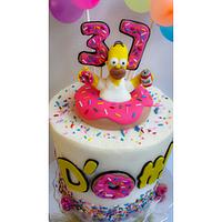 Homer Simpson Birthday Cake!