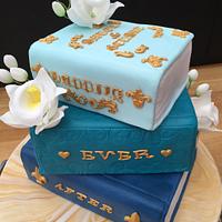 Stack of Books Wedding cake 