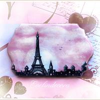 Paris icing cookie Paris icing cookie