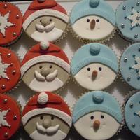more christmas cupcakes