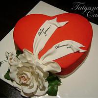 Valentine cake