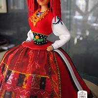 A Vianesa - Portuguese folk dancer doll cake