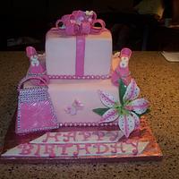 Girly Girl Birthday Cake