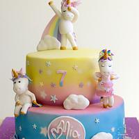 Unicorn Disco Party Cake Unicorn Disco Party Cake