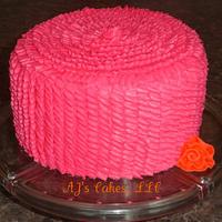 Pink Ruffle Cake