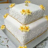 Golden Wedding Cake  March 2013