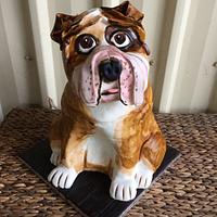 Bulldog Cake