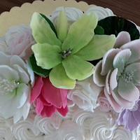 Meringue wedding cake