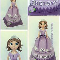 3D Princess Sofia cake
