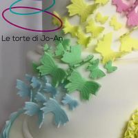 Multicolor cake