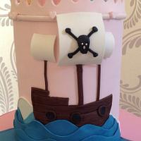 Princess and Pirate cake 