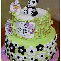 Panda bear cake