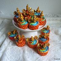 Rainbow Unicorn Cupcakes