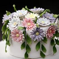 Daisy Chain Wedding Cake