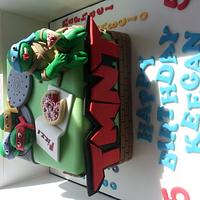 Teenage Mutant Ninga Turtle's cake 