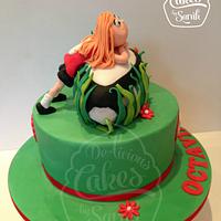 Rugby girls cake