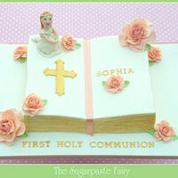 Bible First Communion cake