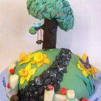 'Blossom Tree with Swing' Cake