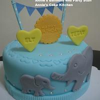 Ely & Daddy Tetay's Elephant Theme Cake