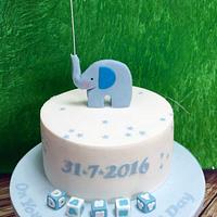 Danny - Elephant Christening Cake