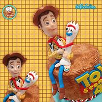 Woody and forky toy story 4 cake topper