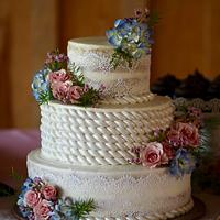 rope wedding cake