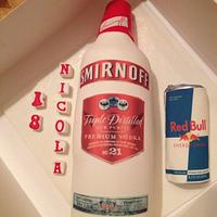Vodka and red bull cake
