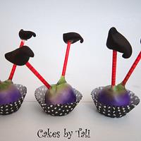 Witch legs cake pops for Halloween