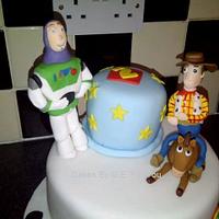 Two Tier Toy Story Cake