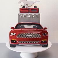 Ford Mustang 50th anniversary collaboration.REV HEADS - "Flat Mustang" 