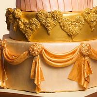 The modern Christian Wedding cake