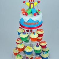 Gymbo the clown cake
