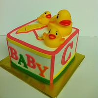 Block Cake with Ducks