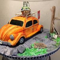 VW Beetle Birthday Cake