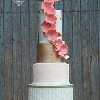 Coral watercolour cake Coral watercolour cake