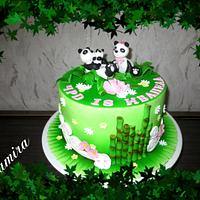 Panda bear cake