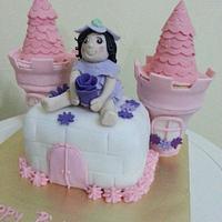 fairy+castle cake 