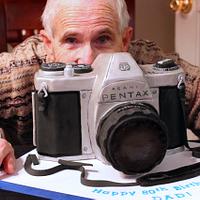 Retro Pentax Camera Cake
