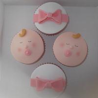 Baby girl cupcakes 