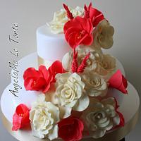 coral cake