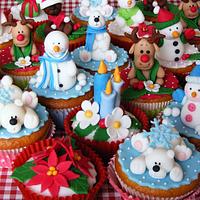 Christmas cupcakes