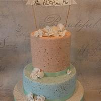 Speckled pastel cake 