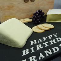 Port and Cheese Board Cake