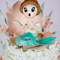 Vintage Mermaid Cake 