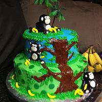 Monkey Jungle Cake
