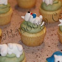 Westie Cupcakes