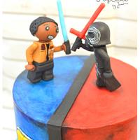 Starwars lego theme cake