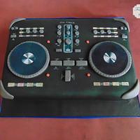 DJ mixing deck